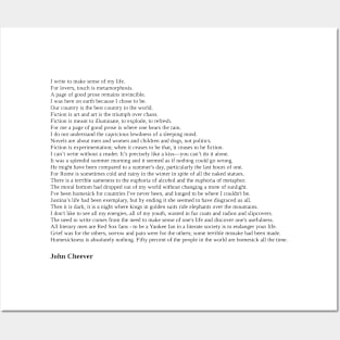 John Cheever Quotes Posters and Art